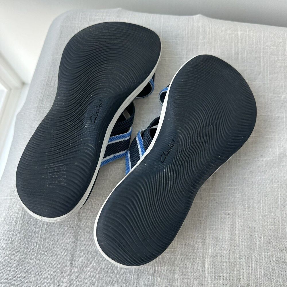 Clarks Cloudsteppers Women's Mire Isle Slide Sport Sandals US Size 6 Navy Blue - Picture 9 of 9